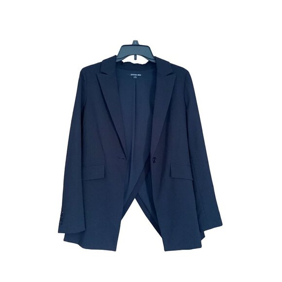 Gianni Bini Asymmetrical Blazer Black 4 - Picture 1 of 2